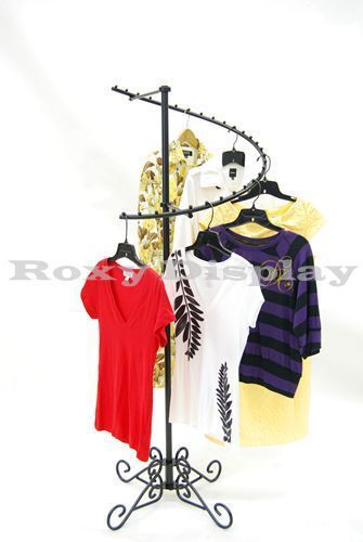 Boutique Spiral Clothes Rack #RK-TYSPL-BK
