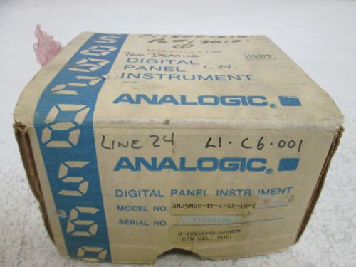 ANALOGIC AN25M00-T-P-1-XX-10-X METER PANEL MOUNT 110VAC *NEW IN A BOX*