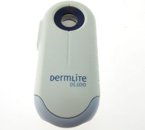 DERMLITE DL100 3GEN White &amp; Blue Oil-Free Pocket Epiluminescence Microscopy