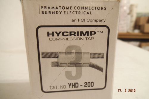 BURNDY HYCRIMP COMPRESSION TAPS YHD200 (LOT OF 25) ~~SHIPS FREE~~