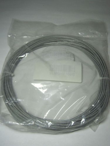 Loos Galvanized Steel 50&#039; Clear Coated 7x7 Strand Core Wire Rope NIB
