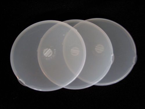 50 Clear Round ClamShell CD DVD Case, Clam Shells with Lock-FREE SHIPPING!