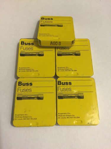 Buss Fuses Agc-3, 5 Packs (25 Fuses)
