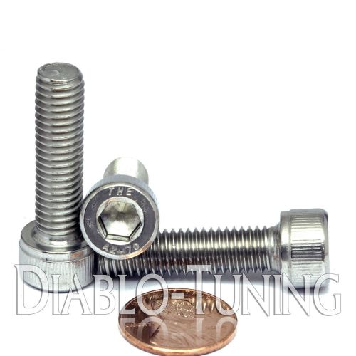 M8 - 1.25 x 30mm - qty 10 - a2 stainless steel socket head cap screws - din 912 for sale