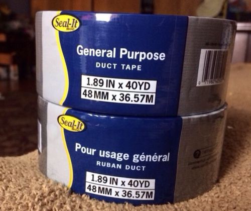 2 LePage Seal-It Duck Tape 1.89&#034; X 40YD (80 Yards Total) NEW