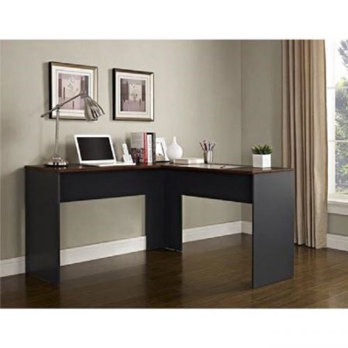 Altra Furniture The Works Contemporary L-Shaped Desk Cherry and Finish Cherry