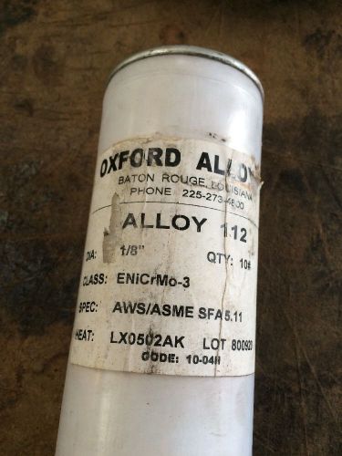 Oxford Alloys 112 ENiCrMo-3 1/8 Electrode 10lbs