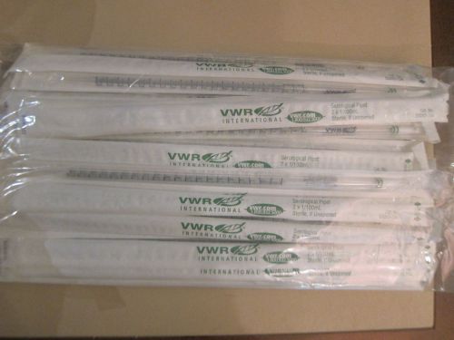 Vwr 2ml in 1/100 ml pipets, polystyrene, sterile, plugged, #53283-704, 4 bags for sale
