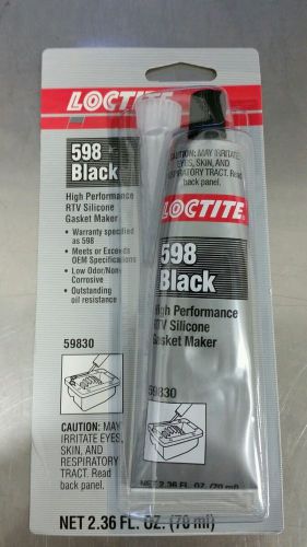 Loctite 598 black high performance rtv silicone gasket maker part 59830 70ml