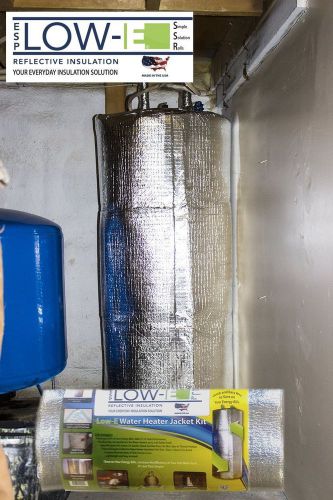 50 Gallon Tank LOW E Reflective Foam Core Water Heater Jacket Insulation Kit