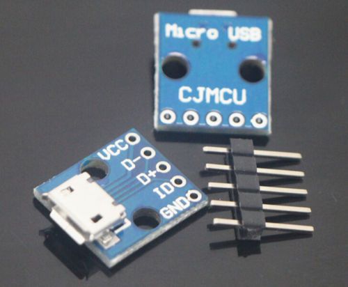 5pcs Female MICRO USB to DIP 5-Pin Pinboard 2.54mm