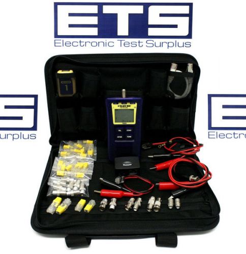 JDSU Test-Um Black Box Resi-Tester TP300 CAT 5E Coax 2 Wire Map Cable Tester Kit