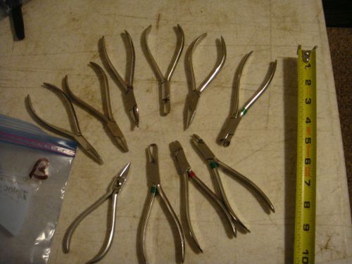 B) Dental estate tools all seen, craft pliers etc.