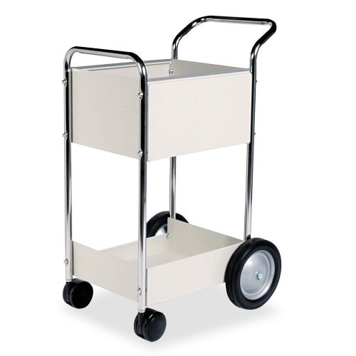 Steel Mail Cart, 75-Folder Capacity, 20w x 25-1/2d x 39h - Dove Gray AB450670