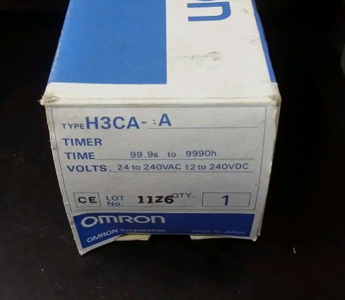 OMRON H3CA Timer 99.9 to 9990h NEW