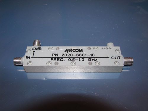 M/A-COM tyco 10dB directional coupler P/N 2020-6601-10