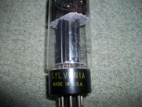 Sylvania 6L6GB black ribbed plate top D get made in USA tested very strong