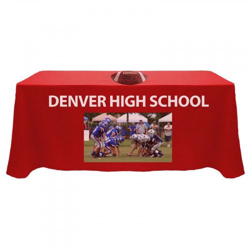 Custom printed sublimation table cloth in 4 different sizes for sale