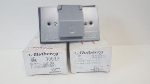 LOT OF (2) NEW OLD STOCK! MULBERRY MOTOR BASE RECEPTACLES 30513