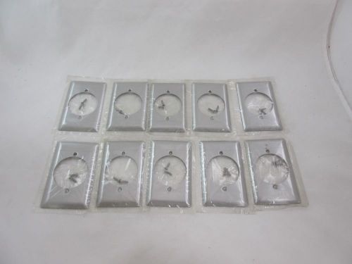 *NEW* PASS &amp; SEYMOUR S-723 STAINLESS STEEL WALL PLATE (LOT OF 10)60 DAY WRNTY*TR
