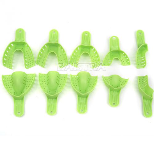 Green Dental Impression Trays Autoclavable Repeated Use Free Shipping