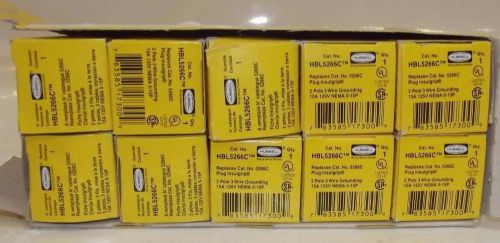 Lot of 10 hubbell hbl5266c 15a 125v for sale