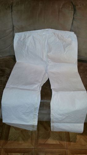 DISPOSABLE PANTS TROUSERS NEW WHITE XXL - Lot of 10