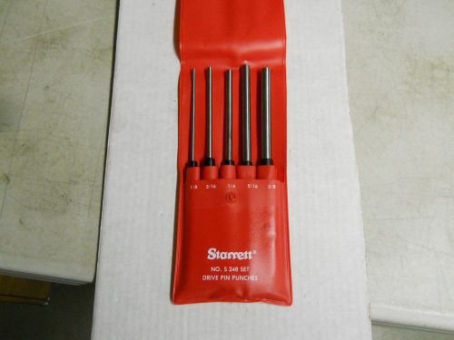 Starrett  #248 Drive Pin Punches in Case  New