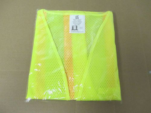 FROG WEAR GLO-002 FLUORESCENT YELLOW SAFETY VEST SIZE 3 XL BRAND NEW REFLECTIVE