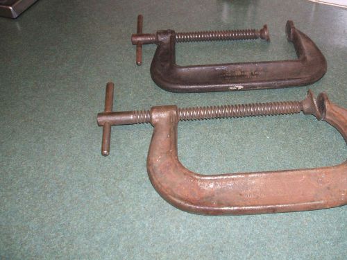 2 J.H. WILLIAMS &amp; CO. 6&#034; C-CLAMP No. 406 Deep Throat and 406 Light Service