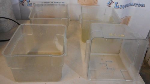 Cambro 12 qt food storage container - 12sfscw135 for sale