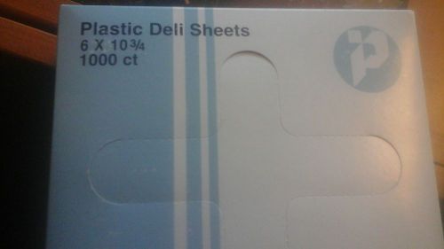 6&#034;x10.75&#034; Plastic Deli Sheets. 10 packages with 1000 each