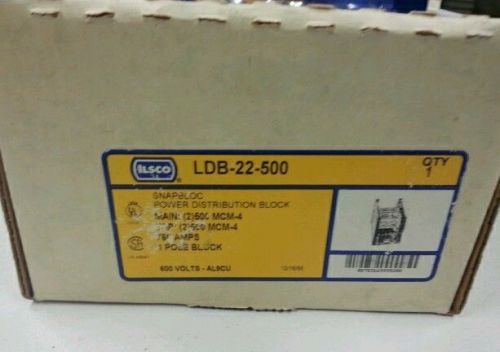 ILSCO LDB-22-500 POWER DISTRIBUTION BLOCK