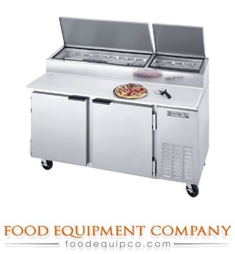 Beverage-air dp67 67&#034; two door pizza prep table for sale