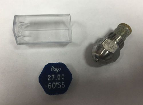 HAGO 27.00 GPH 60 DEGREE SS SEMI SOLID NOZZLE (270060SS, 030G2218)