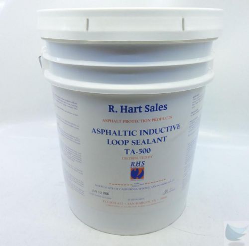 NEW UNOPENED R. Hart RHS TA-500 Asphaltic Inductive Loop Sealant 5-Gal Bucket