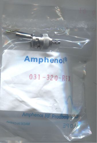 10 New, Amphenol RG-58 Connectors 031-320-RFX BNC Crimp Connector Plug 50 ohm