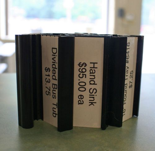 Used Shelf Label Holders - Set of 12