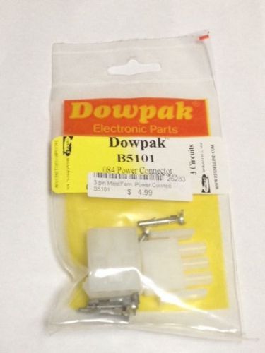 3-pin Male/Female Power Connectors - .084 - Dowpak B5101