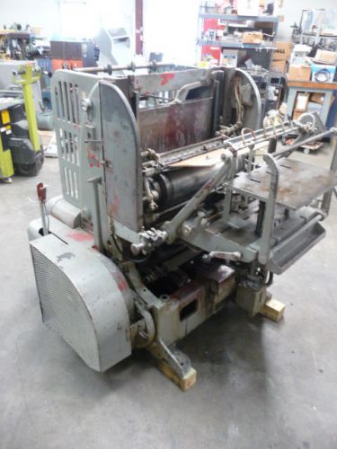 Miehle Printing Press V-50 Vertical with Chases and Cabinet
