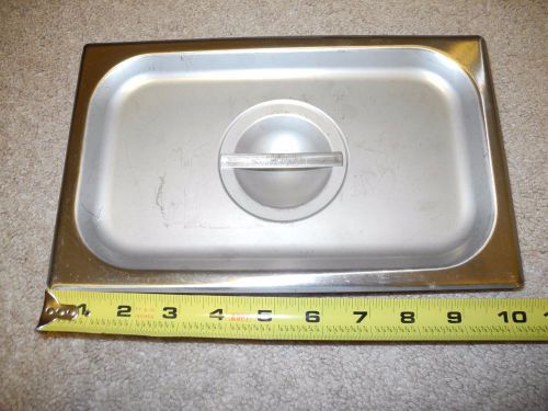 Vollrath stainless steel 10.25&#034; x 6.25&#034; rectangular lid for steam tray pan for sale