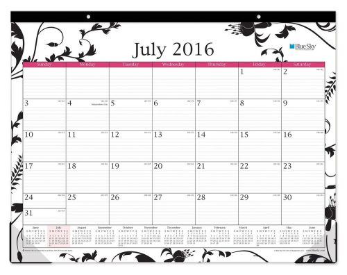 Blue Sky 2016-2017 Academic Year Desk Pad Calendar 22&#034; x 17&#034; Analeis (18723)