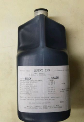 One gallon (BLACK INK)  FOR CODING &amp; MARKING      QUINT COMPANY.
