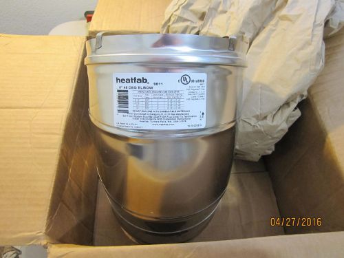 Heat-fab  9811 stainless steel 8 inch saf-t vent seal 45 degree elbow  (260) for sale