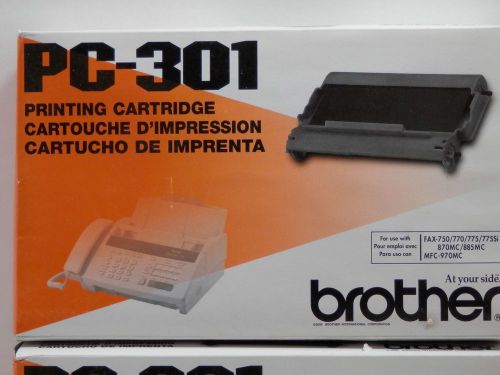 BROTHER PC-301 PRINT CARTRIDGE FAX 750/770/775/870MC/885MC/MFC-970MC, NEW IN BOX