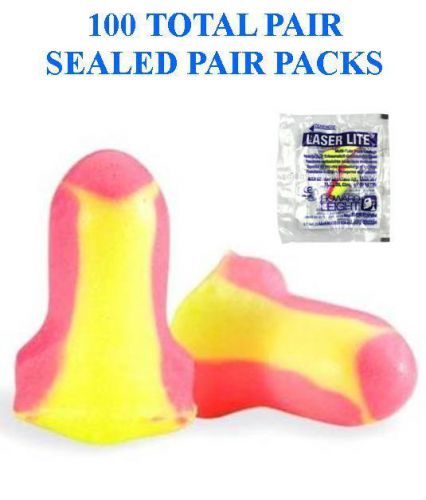 Howard leight ll-1 laser lite uncorded earplugs, individually wrapped, 100 pairs for sale
