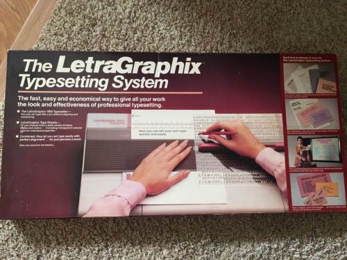 The LetraGraphix Typesetting System - with box And Extras MINT
