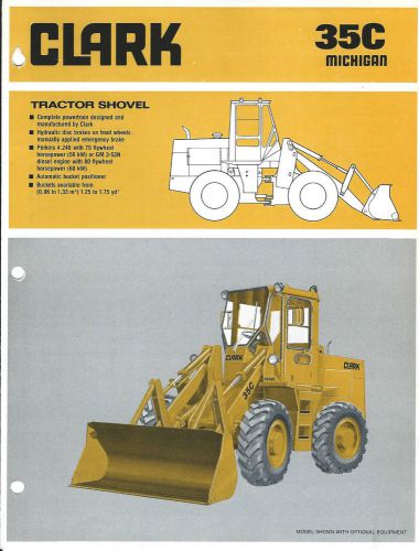 Equipment Brochure - Clark - Michigan - 35C - Wheel Loader - c1979 (E3090)