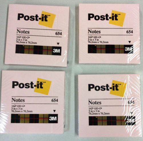 post it notes 3&#039;x3&#034; Pink. 100 Sheets Per Pack ( 4 packs = 400 post it&#039;s)