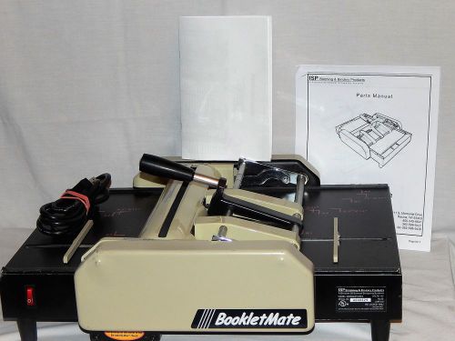 Isp stitching &amp; bindery products bookletmate 110 volt auto folding binder . for sale
